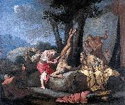 CARPIONI, Giulio Giulio Apollo and Marsyas oil painting reproduction